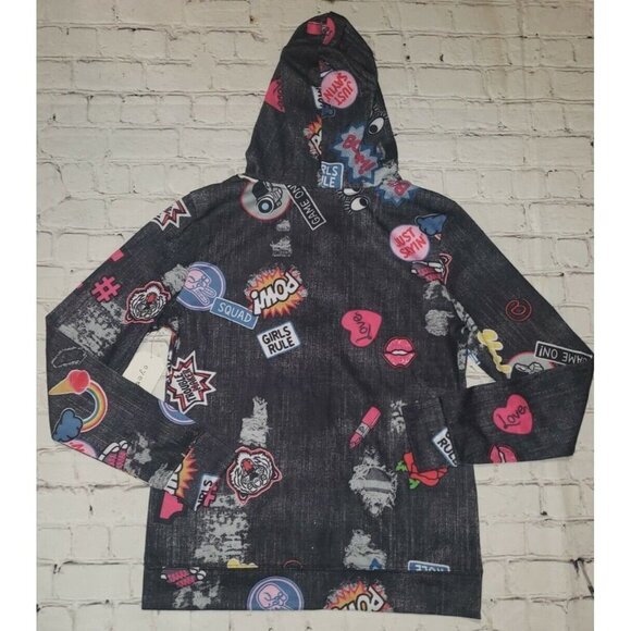 Nwt Eye Candy Girls Rule Zip Up Hoodie Jrs Size Medium - Picture 4 of 4